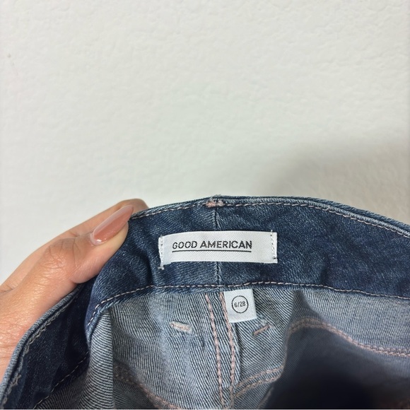GOOD AMERICAN BLUE260 WOMEN DARK BLUE SKINNY JEANS STYLE: GLC899T SIZE 6/28 - Picture 4 of 5
